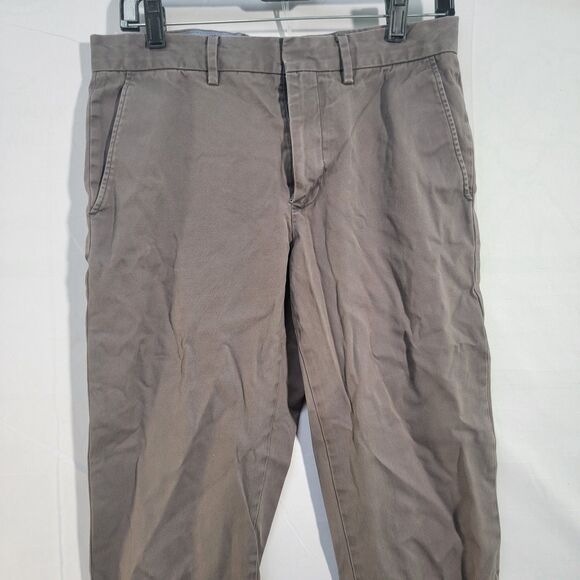 J. Crew Bowery 100% Cotton Men's Gray Chinos Slack Pants 31W x 32L - Picture 4 of 12